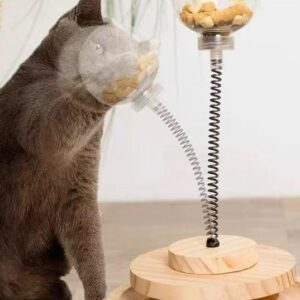 Dispensador de snacks interactivo para gatos
